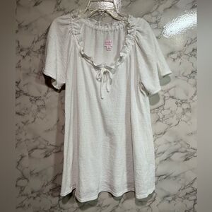 Isabel Maternity by Ingrid & Isabel White Ruffle Top